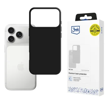 3mk matētais maciņš Apple iPhone 17 Pro - melns | Matt Phone Case Cover Black