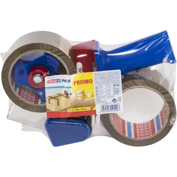 Tesa Tesapack līmlentes dozators ar 2 iepakošanas lentēm 66 m x 50 mm, brūns