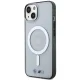 BMW iPhone 14 vāciņš Silver Ring MagSafe, caurspīdīgs