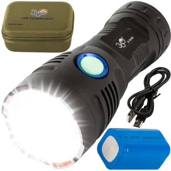Bailong T48 taktiskais lukturis CREE XHP90 COB LED, 5000lm