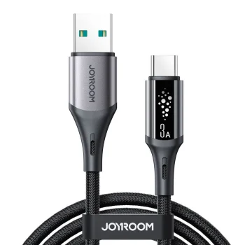Joyroom S-A60 StarTalk USB-A uz USB-C kabelis 3A 1.2m, melns