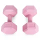 Modernhome HCD-6-PK sešstūra hanteļu komplekts 2x3 kg, rozā