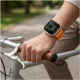 Tech-Protect Nylon siksniņa Huawei Watch Fit 3 / 4 / 4 Pro / 5 / 5 Pro, oranža