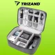 Trizand kabeļu un lādētāju organizators (25x20x10 cm), pelēks