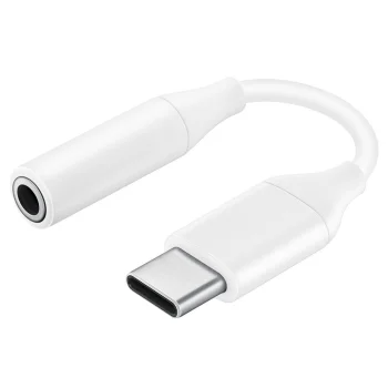 Samsung USB Type C uz 3.5 mm AUX MiniJack Adapteris Kabelis Vads, Balts | USB-C to 3.5 mm Female Adapter