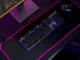 RGB LED spēļu peles paliktnis XL 80x30 cm, melns