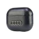 Audi Leather Big Logo maciņš Apple AirPods 3 Melns