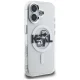 Karl Lagerfeld IML Glitter Karl & Choupette Sketch Logo MagSafe vāciņš iPhone 16, caurspīdīgs
