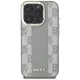 DKNY Checkered Pattern MagSafe vāciņš iPhone 16 Pro, bēšs
