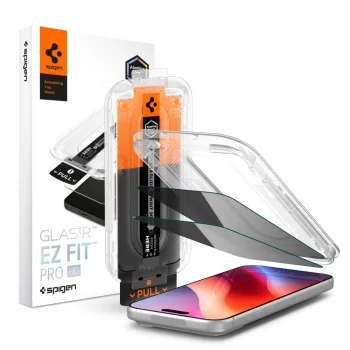 Aizsargstikls Spigen Glas.tR EZ Fit Pro HD Privacy, iPhone 18 Pro Max, 2 gab.