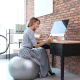 Wozinsky WGB65BL vingrošanas bumba 65 cm gaiši zila