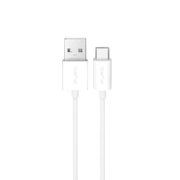 Puro USB-A uz USB-C kabelis 10W 2m, balts