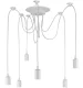 Griestu lampa ar 6 zariem, balta