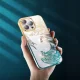 Kingxbar Phoenix vāciņš iPhone 14 Plus ar kristāliem, zelta un zils