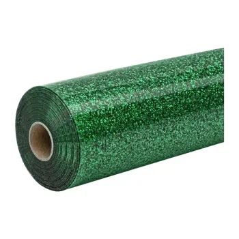 HTVRONT Glitter termopārneses plēve, 30.5 cm x 90 cm, zaļa
