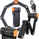 Salokāma Velosipēdu Slēdzene Velo Saslēdzējs ar Ciparu Kodu | Folding Bicycle Combination Lock