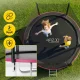 4Fizjo CLASSIC dārza batuts bērniem, 252 cm (8FT), rozā/melns