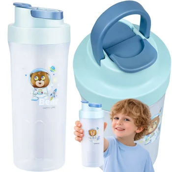 Bērnu ūdens pudele skolai un bērnudārzam 500 ml, zila