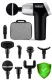 Ķermeņa masāžas pistole + 8 uzgaļi Neo-sport NS-500, Melns | Body Massage Gun