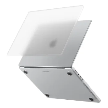 Spigen AirSkin vāciņš Apple MacBook Pro 14" (2021–2026), caurspīdīgs matēts