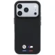 BMW M Quadrille Kevlar Tricolor & Metal Logo MagSafe vāciņš iPhone 17/18 Pro Max, melns