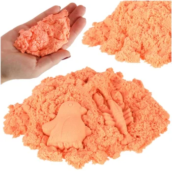 Kinētiskās smiltis 1kg maisiņā, Oranžā krāsā | Kinetic Sand
