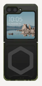 Samsung Galaxy Z Flip 5 ( SM-F731B/DS ) UAG Plyo MagSafe Hard Case Cover, Green Gray | Telefona Maciņš Vāciņš...