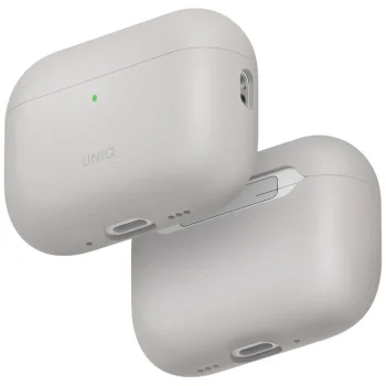 Aizsargmaciņš austiņām Uniq Lino Silicone AirPods Pro, bēšs