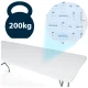 Plonos saliekamais banketu un dārza galds 180 cm, balts