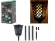 Dārza solārā lampa Lāpa ar krēslas sensoru, 107 cm