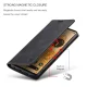 Google Pixel 6 Pro AUTSPACE Magnetic Book Case Cover, Black | Telefona Vāciņš Maciņš Apvalks Grāmatiņa