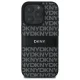 DKNY Texture Pattern Tonal Stripe vāciņš iPhone 16 Pro, melns