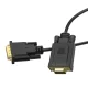 Orico XD-DITV DVI uz VGA Full HD adaptera kabelis 5m, melns