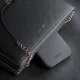 3mk Hardy Silky Leather MagCase vāciņš Apple iPhone 16 Melns
