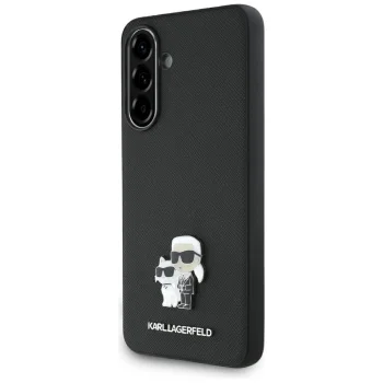 Karl Lagerfeld Saffiano vāciņš Samsung Galaxy A56, melns