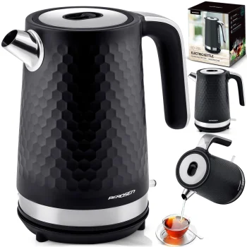 Berdsen BD-705 elektriskā tējkanna, 1.7L, melna/sudraba