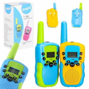 Bērnu rācijas Walkie Talkie 2 gabalu komplekts 3 km, krāsainas
