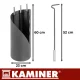 Kaminer 25970 kamīna piederumu komplekts 4in1 ar statīvu, pelēks