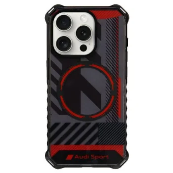 Audi IML Sport MagSafe vāciņš iPhone 15 Pro Max 6.7", melns