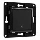 Shelly sienas slēdzis ar 1 pogu Wallswitch1Black, melns