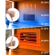 Infrasarkano staru sildītājs Berdsen BD-981 600 W, Wi-Fi, Tuya, tālvadības pults, melns