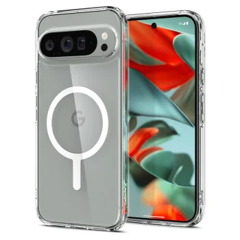 Google Pixel 9 Pro XL Spigen Ultra Hybrid OneTap Ring MagSafe Case Cover, White | Telefona Vāciņš Maciņš Apvalks...