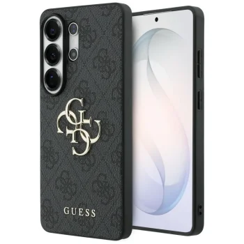 Guess 4G Big Metal Logo vāciņš Samsung Galaxy S26 Ultra tālrunim, Black