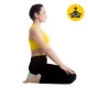 4Fizjo 709 apaļš meditācijas un jogas spilvens ZAFU, pelēks