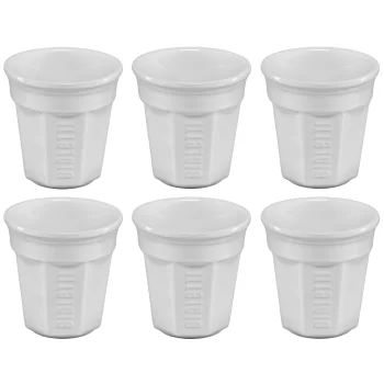 Bialetti espresso tasīšu komplekts, 6 gab., 90 ml, balts