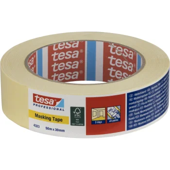 Papīra krāsotāju līmlente Tesa 04323, 50 m x 30 mm, bēša