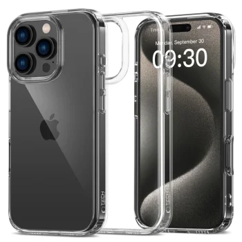 Tech-Protect FlexAir Hybrid vāciņš iPhone 16 Pro, Caurspīdīgs