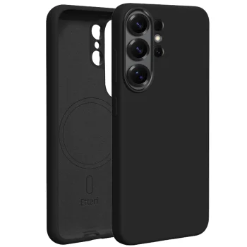 Etteri Silicone Mag silikona vāciņš Samsung Galaxy S26 Ultra, melns