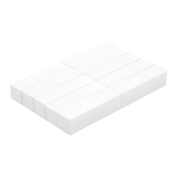 Ocho Nails četrpusējie nagu pulēšanas bloki 320 griti balti 10 gab.