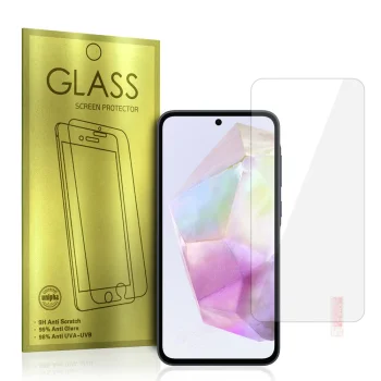 Samsung Galaxy A35 ( SM-A356E/DS ) / A55 ( SM-A556B/DS ) - Aizsargstikls (Šaurs līdz Izliekumiem) | Tempered Glass...